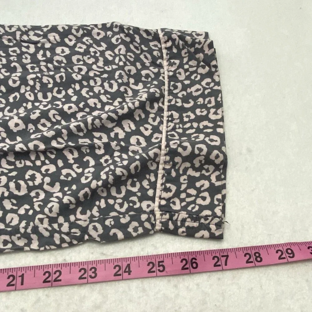 VICTORIA'S SECRET 2 Piece Pajama Set Top & Pants Sz S Pink Gray Loungewear 14-12